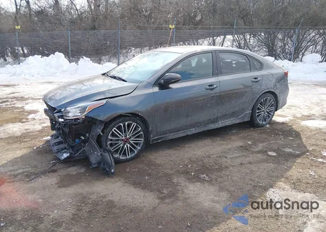 2021 Kia Forte Gt из США, поврежденный, VIN 3KPF44AC4ME325522